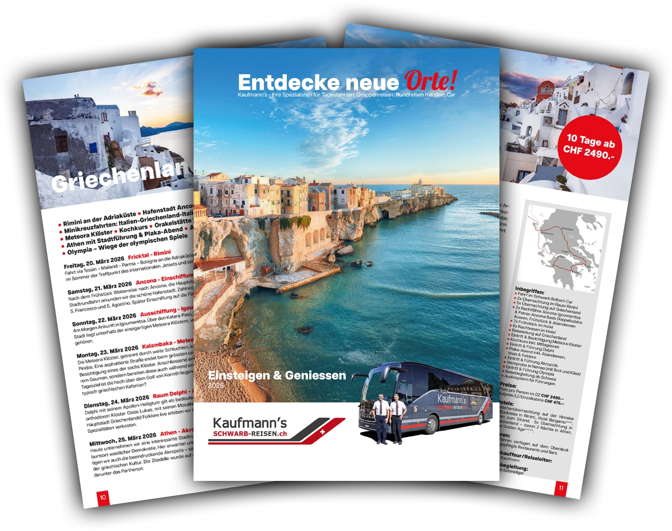 Kaufmann's Schwarb Reisen Reisekatalog 2026